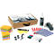 Whiteboard Set sigel MUB03, 4-teilig, 2 x Whiteboard B 900 x H 1800 mm, 1 x mobiler Ständer & umfangr. Toolkit