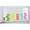 Whiteboard met de fasen van design thinking en notities. Termen: Empathize, Define, Ideate, Prototype, Test.
