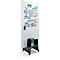 Whiteboard Sigel Business meet up, Metall weiss lackiert, magnethaftend, mobil, B 900 x H 1800 mm