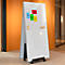 Whiteboard Sigel Business meet up, Metall weiß lackiert, magnethaftend, mobil, B 900 x H 1800 mm