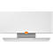 Whiteboard Widescreen nobo - aluminium frame - Nano Clean oppervlak - B 890 x H 500 mm - met opbergbak