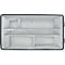 Whiteboard-Zubehörtasche Nobo, mit Inhalt, magnetischer Deckel, zusammenklappbar, bis 8 kg, B 299 x T 355 x H 230 mm, Recyclingstoff, anthrazitgrau