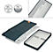 Whiteboard-Zubehörtasche Nobo, mit Inhalt, magnetischer Deckel, zusammenklappbar, bis 8 kg, B 299 x T 355 x H 230 mm, Recyclingstoff, anthrazitgrau