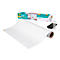 Whiteboardfolie Post-it® Flex Write Surface, zelfklevend, beschrijfbaar, microvezeldoek &amp; sprayflacon, 1 vel op rol, B 1220 x H 2240 mm, wit