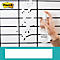 Whiteboardfolie Post-it® Flex Write Surface, zelfklevend, beschrijfbaar, microvezeldoek &amp; sprayflacon, 1 vel op rol, B 1220 x H 2240 mm, wit