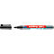 Person hält Edding 361 Stift und eine feine Spitze in den Händen. Stift und Spitze sind im Fokus.