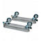 Wielset BIO-CIRCLE®, voor wastafel SL Compact, 2 VA rails met stop/stuurwielen, zilver