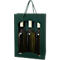 Wijntas "Open Golven”, 3 stuks, groen, 10 stuks