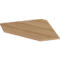 Winkelplatte, 90°, B 800 x T 800 mm, Kirsche Romana