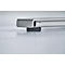 Winkelschreibtisch AERO FLEX, elektrisch höhenverstellbar, 90° Winkel, T-Fuß, B 2000 x T 2000 mm, lichtgrau/weißalu + Memorypanel