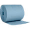 Light blue paper roll, one sheet is unrolled.