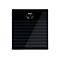Schwarze Personenwaage mit Anzeige. Zeigt Gewichtstrend von -0,3. Marke: Withings.
