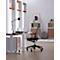 WithMe bureaustoel, met armleuningen, auto-synchroon mechanisme, vlakke zitting, geperforeerde kunststof rugleuning, afneembare bekleding, zwart