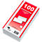 Witte enveloppen, 110 x 220 mm (DL) zonder venster, zelfklevend, pak van 100 stuks
