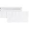 Witte enveloppen, 110 x 220 mm (DL) zonder venster, zelfklevend, pak van 100 stuks
