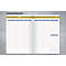 Wochenkalender Sigel Linescape 2026 DE L2606, A5, 176 Seiten, 53 Wochen, 2 Seiten für je 1 Woche, FSC®-Papier/Kunststoff, blau-gelb