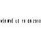 Wortbandstempel trodat® 1117, mit Datum franz.