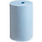 Light blue paper roll bundle on a white background, seen from the top with a hole in the middle.