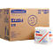 A box and a pack of Wypall wipes, X70, on a brown background.