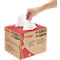 WypAll® X70 PowerClean doekjes, 1-laags, L 426 x B x 282 mm, papier, wit, 1 BRAG™ doos met 200 doekjes