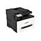 Kompakter Xerox C305 Farblaserdrucker mit weißer Front und schwarzem Gehäuse vor weißem Hintergrund.