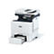 Ein weiÃŸer Xerox-Multifunktionsdrucker mit geÃ¶ffnetem Papierfach, schwarzem Touchscreen.