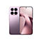 Ein rosa Xiaomi Smartphone mit vier Linsen auf der Rückseite vor einem weißen Hintergrund.