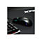 Schwarze Gaming-Maus mit LED-Beleuchtung liegt auf schwarzer Unterlage neben Tastatur. Auf der Maus steht "PRIMER" und "XPG".