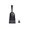 Drahtloses Headset auf einer Ladestation, USB-Dongle. Das Headset ist schwarz, die Station auch, mit grünem LED-Licht. Die Marke Yealink ist sichtbar.