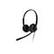 Schwarzes Headset mit BÃ¼gel und Mikrofon, das nach unten zeigt.