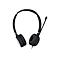Schwarzes Headset mit Mikrofon. Das Headset liegt frei auf weiÃŸem Hintergrund.