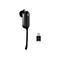 Schwarzes Headset mit USB-Adapter auf weiÃŸem Hintergrund.