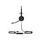 Yealink YHS34 Dual - Headset - On-Ear - kabelgebunden - Quick Disconnect - Schwarz