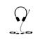 Yealink YHS36 Dual - Headset - On-Ear - kabelgebunden - Schwarz und Silber