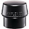 Zacht beklede hamerkop SIMPLEX kop d.100mm rubber zwart medium HALDER