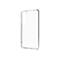 Klare Handyhülle, seitlich, mit Aussparungen für Kamera und Knöpfe.