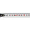 Zak meetlint chroom L.2m B.16mm mm/cm EG II Ku.Automatic BMI