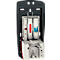 Zeep- en desinfecteerdispenser Rubbermaid LumeCel, AutoFoam, 1100 ml, lichtbediend, automatisch &amp; aanraakvrij, voor wand/stand, chroom/zwart