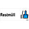 Zelfklevende etiketten "Restmüll"