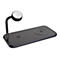 ZENS Dual+Watch Aluminium Wireless Charger - Pad für induktives Laden / Ladegerät - magnetisch + AC-Netzteil - 20 Watt - Apple Fast Charge, FC - Schwarz