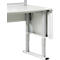 Zijbeschermplaten voor Treston QuatreX 750 mm, ESD geleidend, B 62 x D 748 x H 504 mm, lichtgrijs RAL 7035, 2 stuks