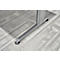 Zijpanelen Breno, voor bureaus Breno, verticale kabelgeleiding in de basis, 2 stuks, zilver