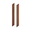 Zijpanelen X-TIME-WORK, 2 stuks, hoog B 38/30 mm, notenhout-Canaletto-patroon