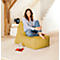 Zitzak BOOGIE WOOGIE, viltimitatie, mosterd, B 700 x D 1000 x H 800 mm