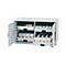 Zuur- en alkalibasiskast asecos SL-CLASSIC-UB, vleugeldeuren, front lichtgrijs, B 1100 x D 570 x H 600 mm