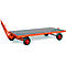 Zwaarlast-aanhangwagen, opleggerbesturing met 1 as, Volrubberen banden, draagvermogen 2000 kg, 2000 x 1000 mm