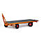 Zwaarlast-aanhangwagen, opleggerbesturing met 2 assen, volrubberen banden, draagvermogen 2000 kg, 2500 x 1250 mm