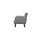 Zweisitzer Sofa meet® by Paperflow LISBOA, desinfektionsmittelbeständiger Kunstlederbezug grau, Fußgestell schwarz, B 1240 x T 815 x H 830 mm