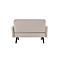 Zweisitzer Sofa meet® by Paperflow LISBOA, desinfektionsmittelbeständiger Kunstlederbezug weiß, Fußgestell schwarz, B 1240 x T 815 x H 830 mm