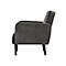 Zweisitzer Sofa meet® by Paperflow LISBOA, Samtbezug anthrazit, Fußgestell schwarz, B 1240 x T 815 x H 830 mm